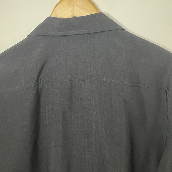 Retro Style Steady Bowling Rockabilly Short Sleeve Bowling Shirt Blk/Cream L/XL - Picture 10 of 10